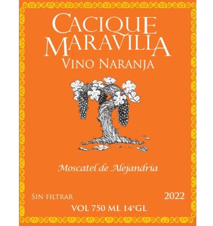 Vino Naranja Moscatel d'Alejandría - Cacique Maravilla - manuel-moraga 