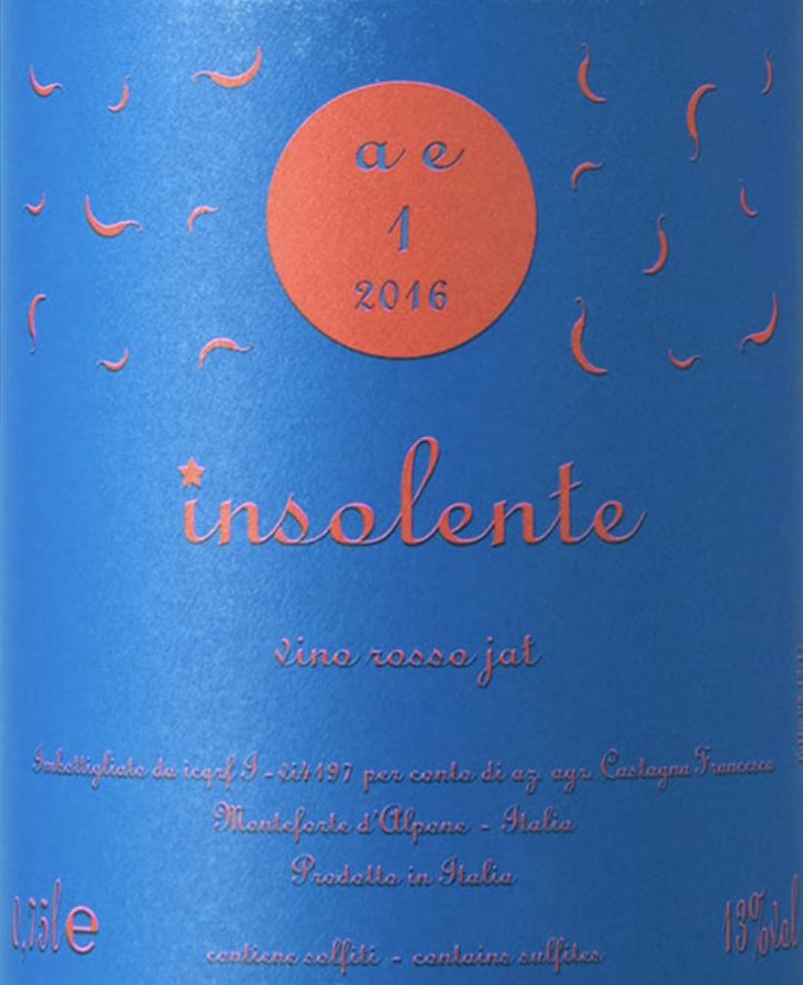 Vino Rosso Jat - Insolente Vini - luca-elettri 