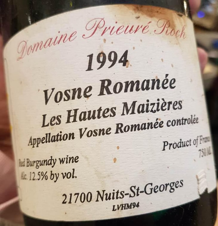 Vosne-Romanée Les Hautes Maizières - Philippe Pacalet - monica-et-philippe-pacalet -1994