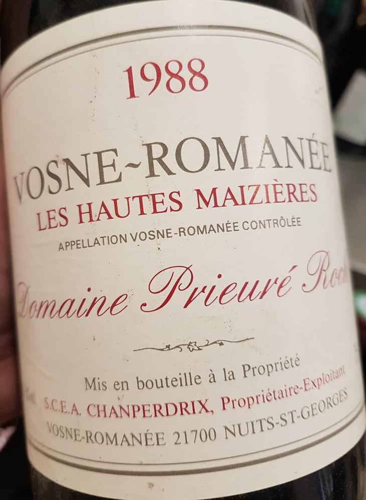 Vosne-Romanée Les Hautes Mazières - Philippe Pacalet - monica-et-philippe-pacalet -1988