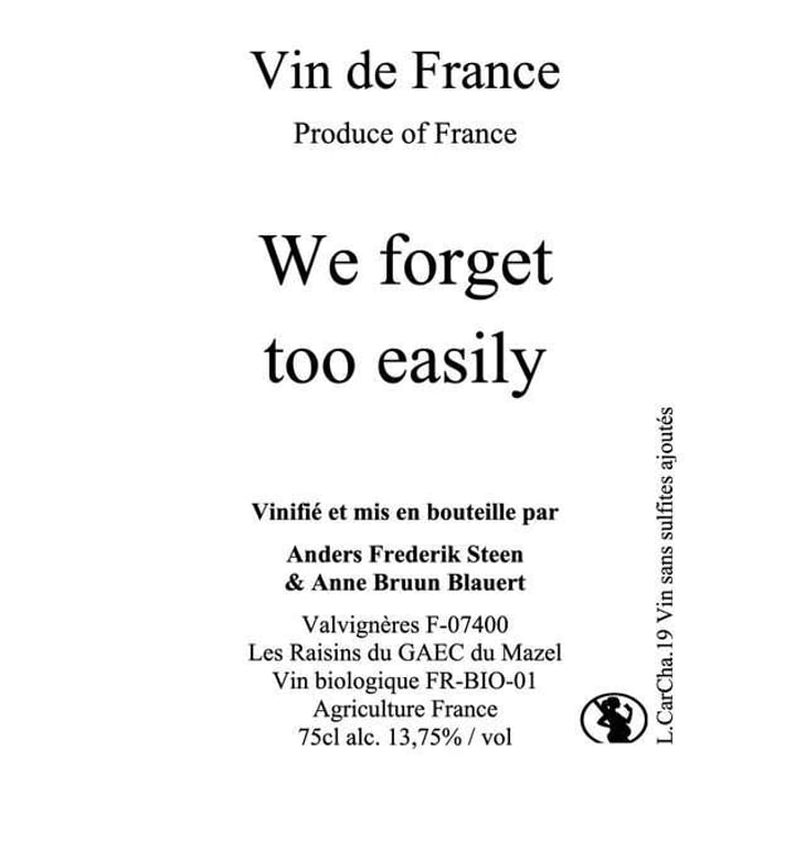 We Forget Too Easily - Anders Frederik Steen & Anne Bruun Blauert - anders-frederik-steen-anne-bruun-blauert 