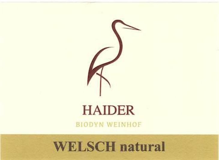 Welsch Natural - Biodyn Weinhof Haider - berthold-eva-haider 