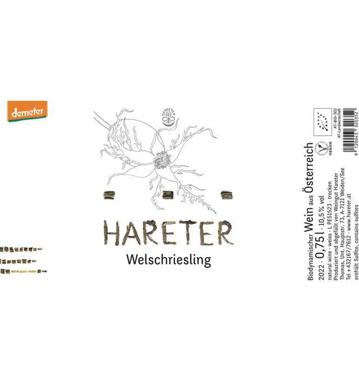 Welschriesling - Weingut Hareter Thomas - claudia-thomas-hareter 