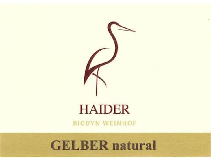 Gelber Natural - Biodyn Weinhof Haider - berthold-eva-haider 
