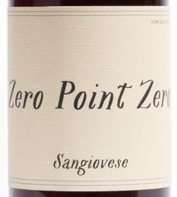 Zero Point Zero Sangiovese - Swick Wines - joe-swick 