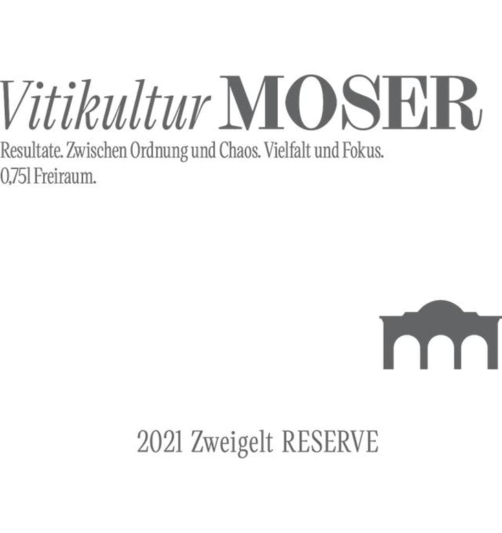 Zweigelt Reserve - Vitikultur MOSER - familie-moser 