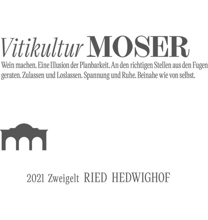 Zweigelt Ried Hedwighof - Vitikultur MOSER - familie-moser 
