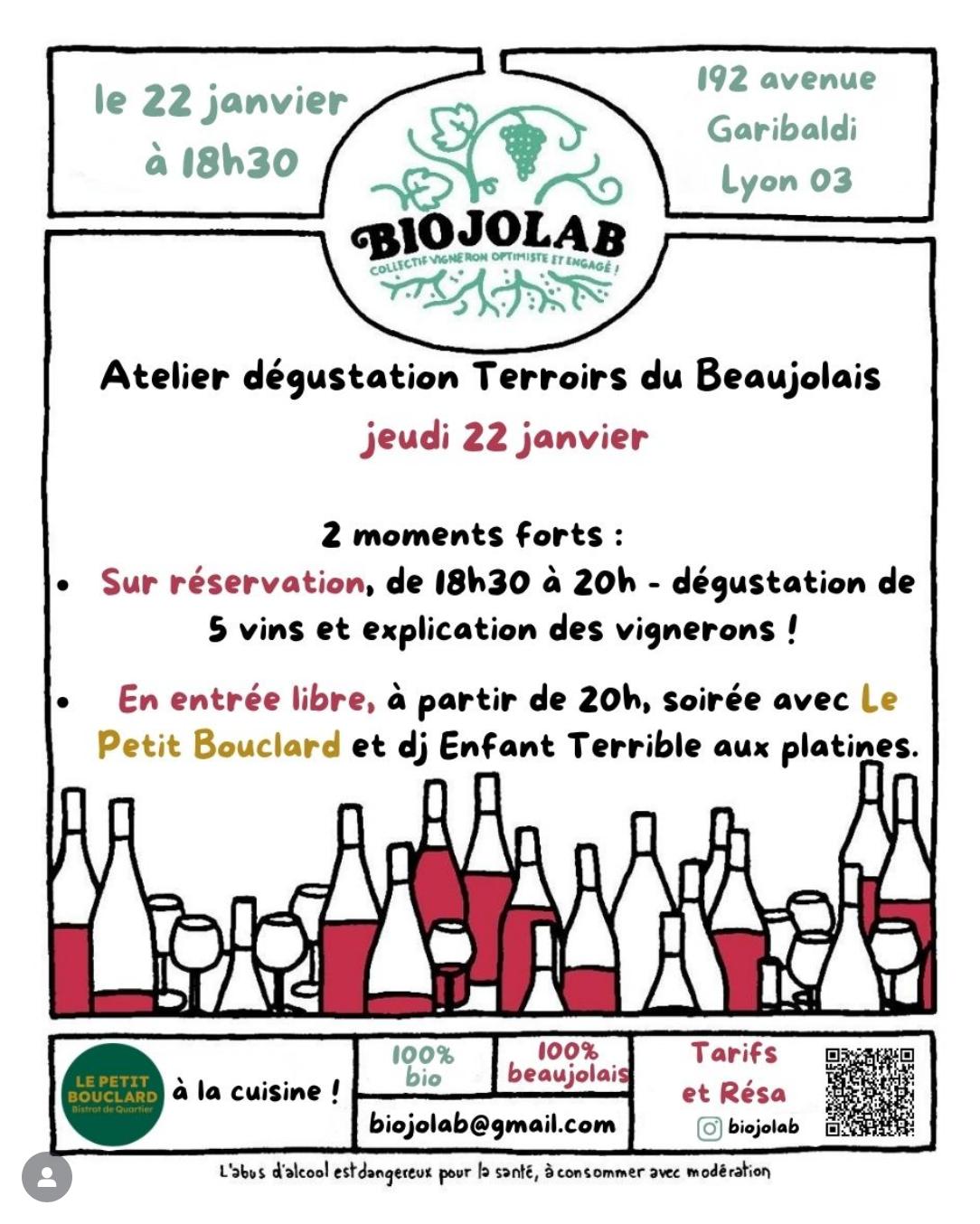 Atelier dégustation Terroir en Beaujolais