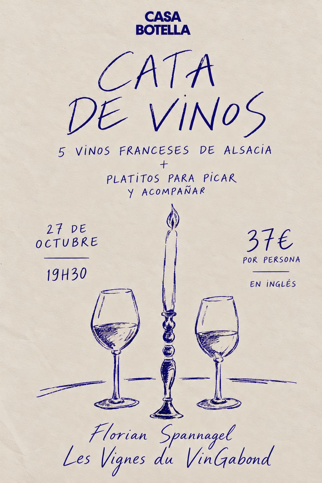 Cata de 5 vinos de Alsacia