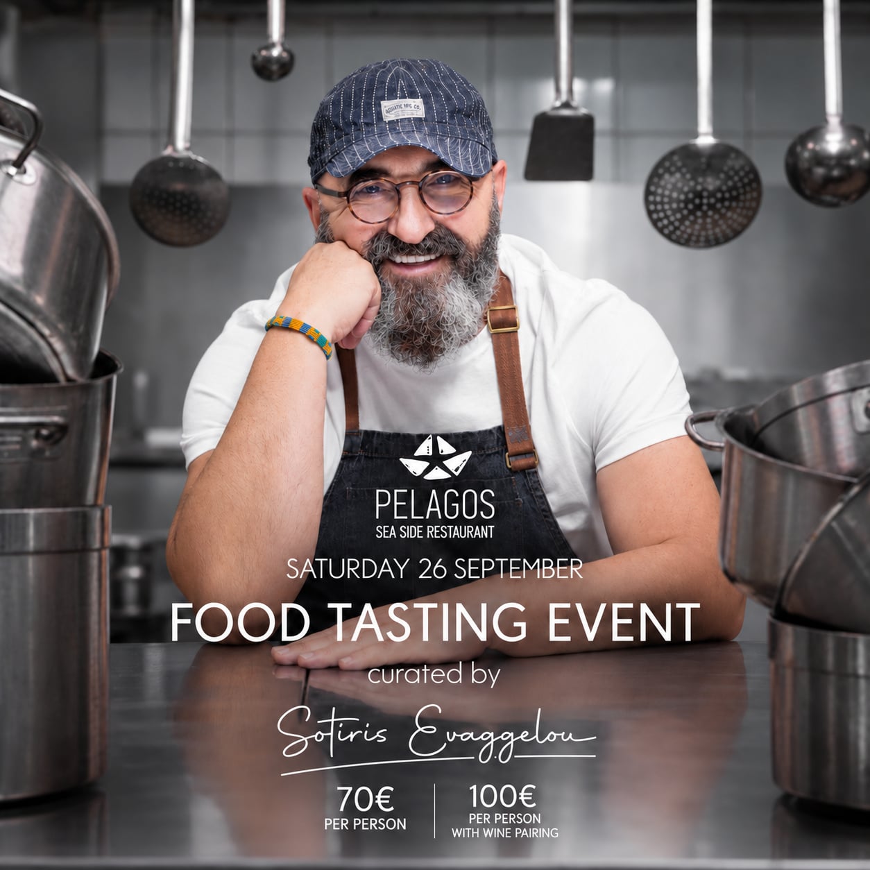 FOOD & WINE TASTING EVENT BY CHEF SOTIRIS EVAGGELOU