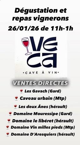 Dégustation et repas vignerons chez VECA