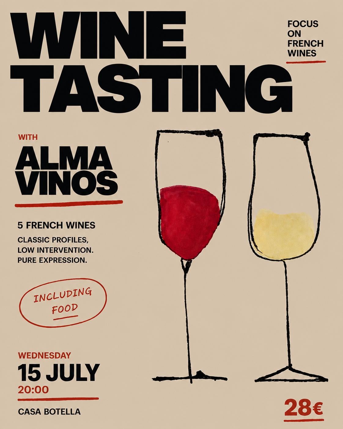 French wine tasting