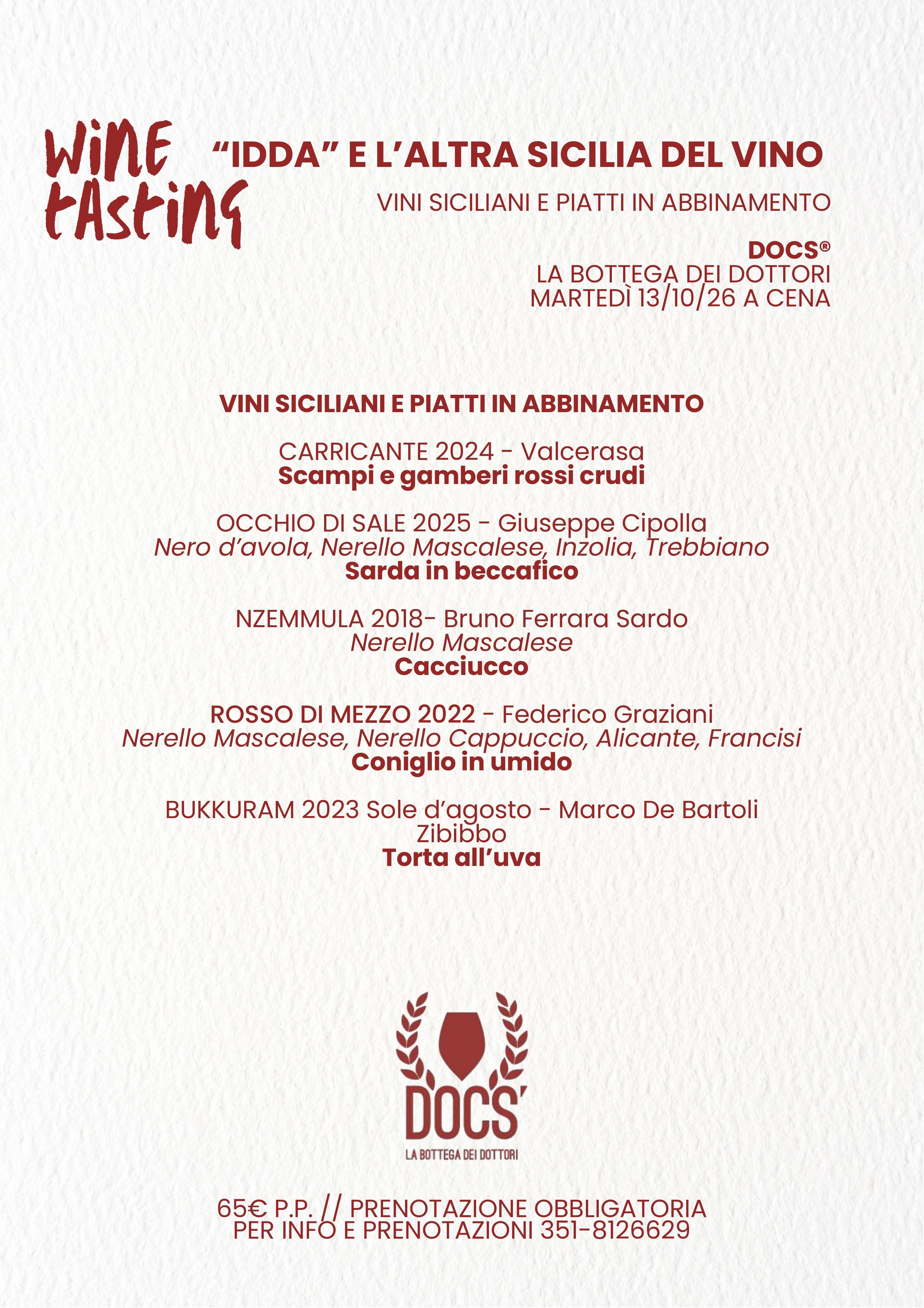 "IDDA" E L'ALTRA SICILIA DEL VINO