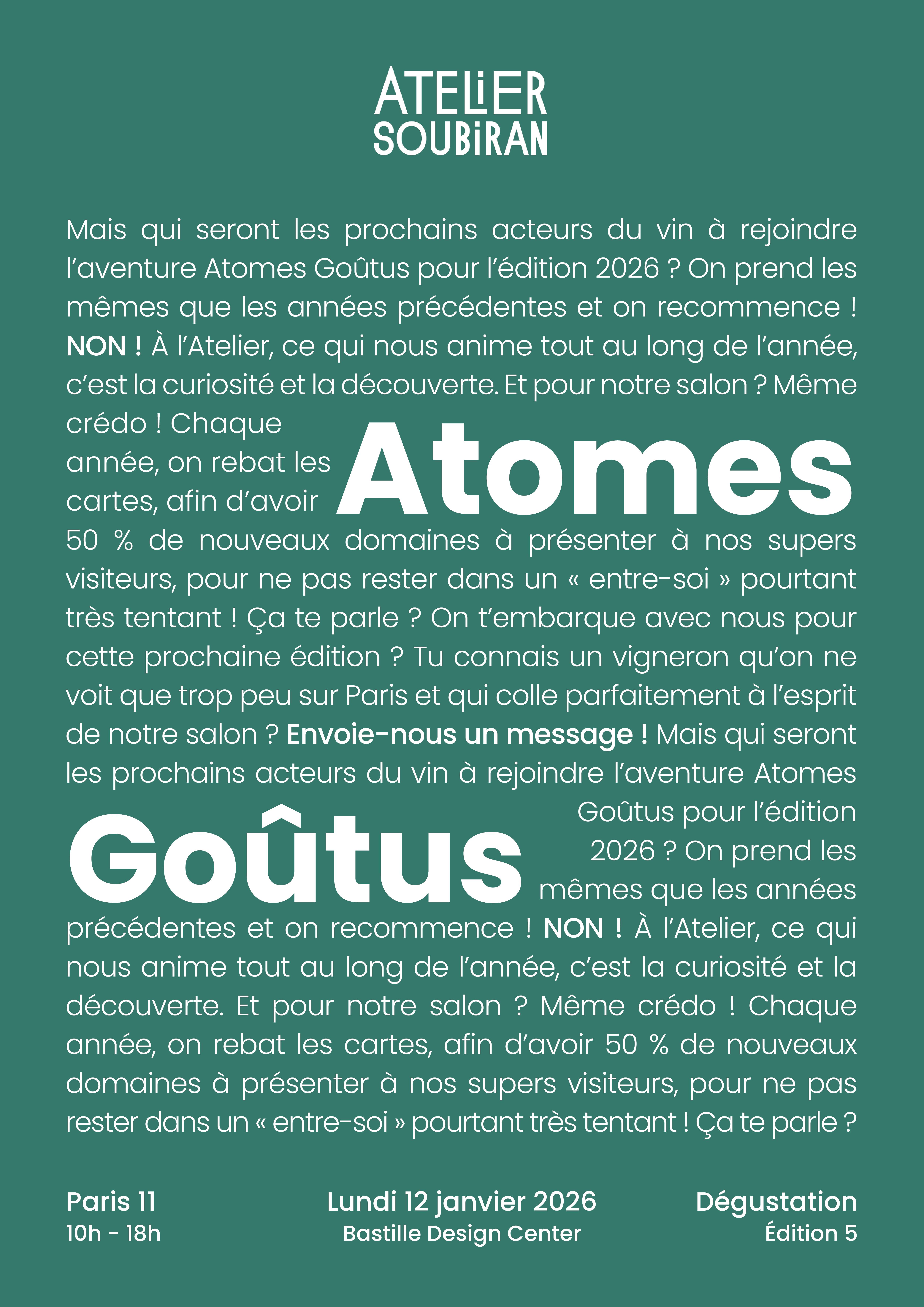 Atomes Goûtus #5