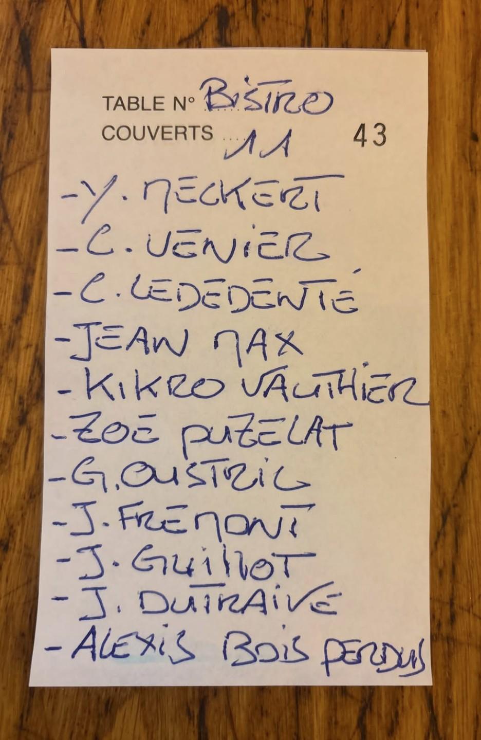 Dégustation AUX DEUX AMIS