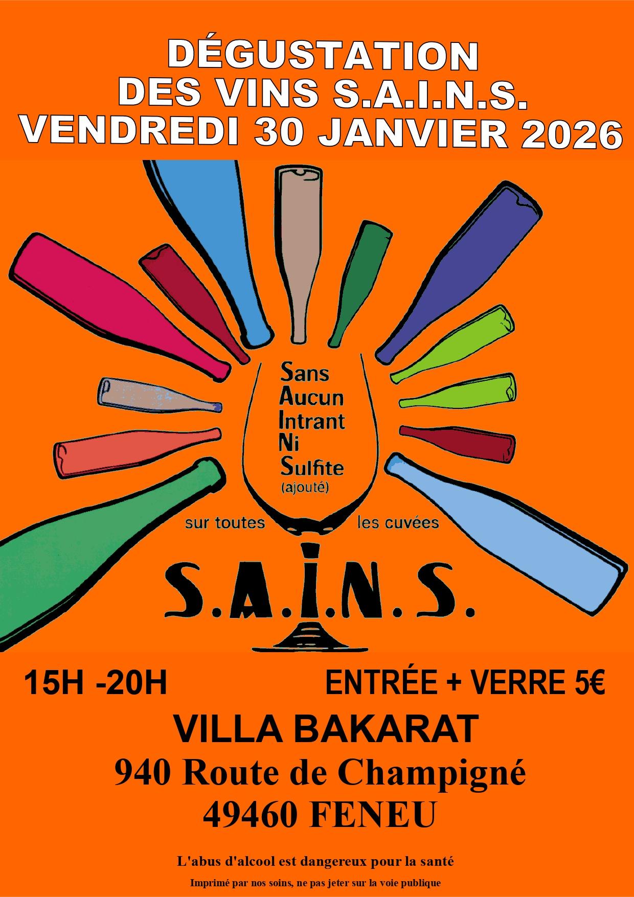 Dégustation des Vins S.A.I.N.S