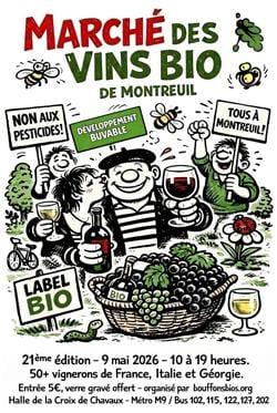 Marché des vins bio de Montreuil 2026