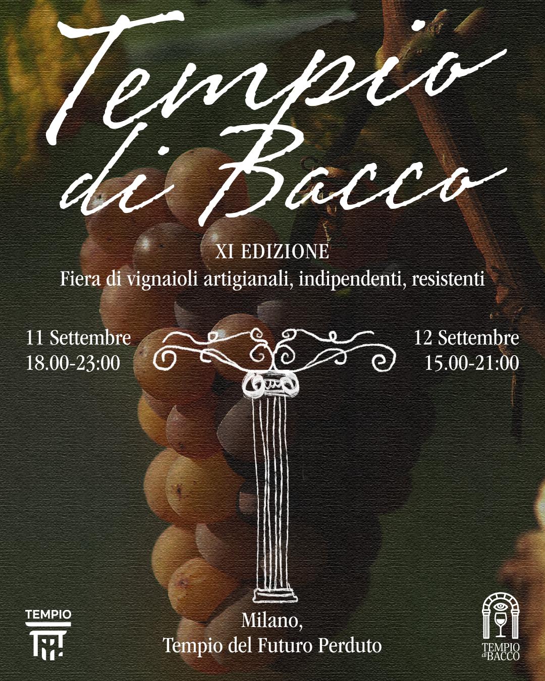 TEMPIO DI BACCO - XI edizione - 2026