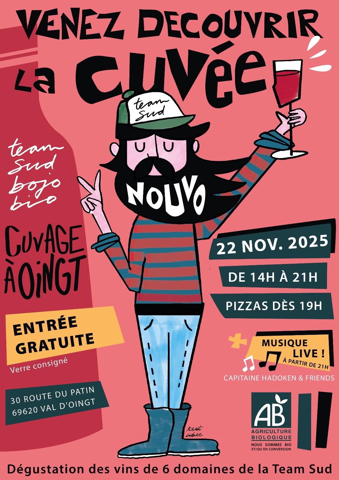 Vins Nouveaux de la Team Sud Bojo Bio