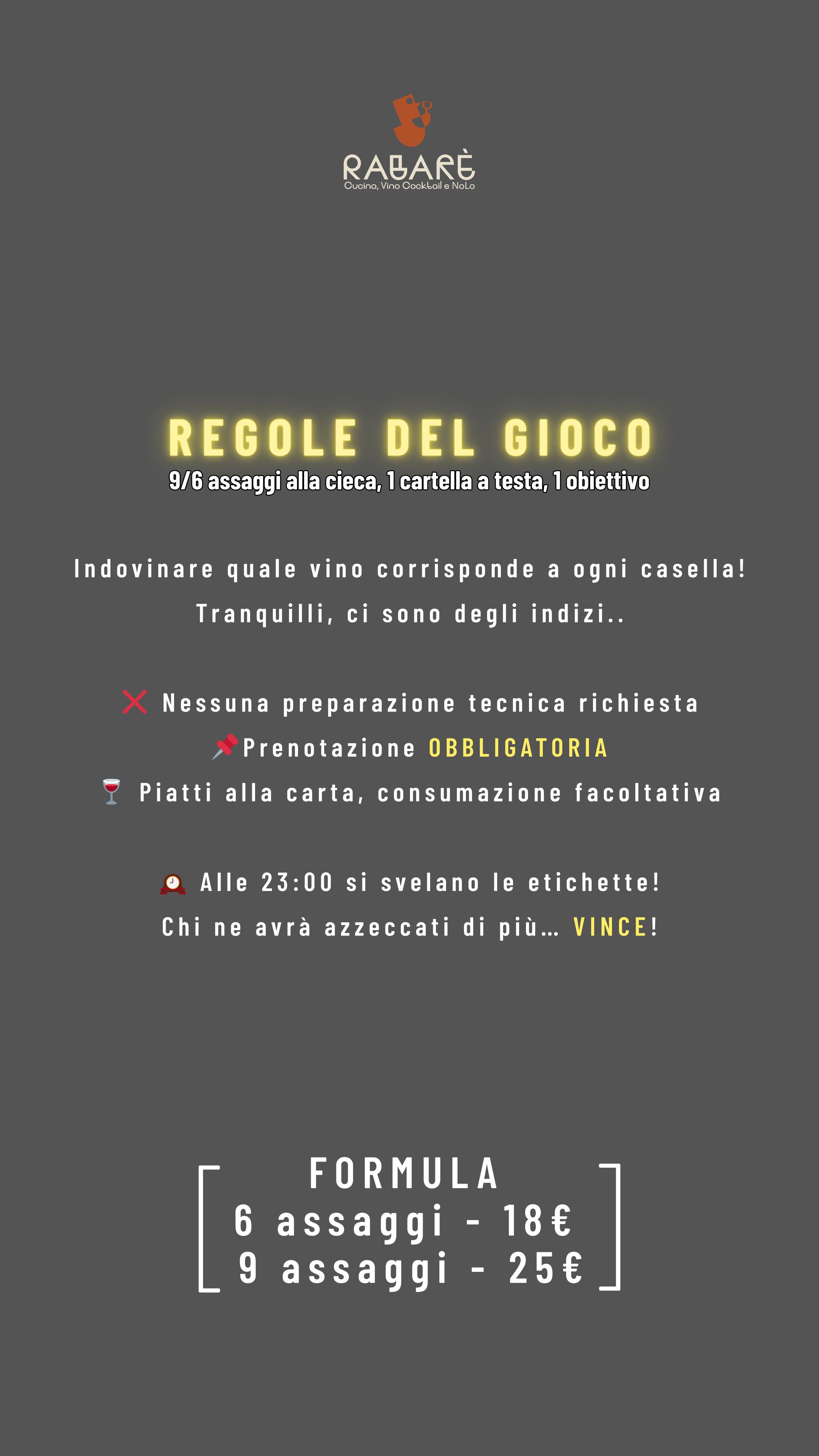 Wine Bingo - La Stappata del Giovedì