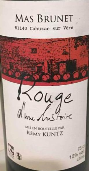 Rouge d’une histoire - Mas Brunet - remy-kuntz 