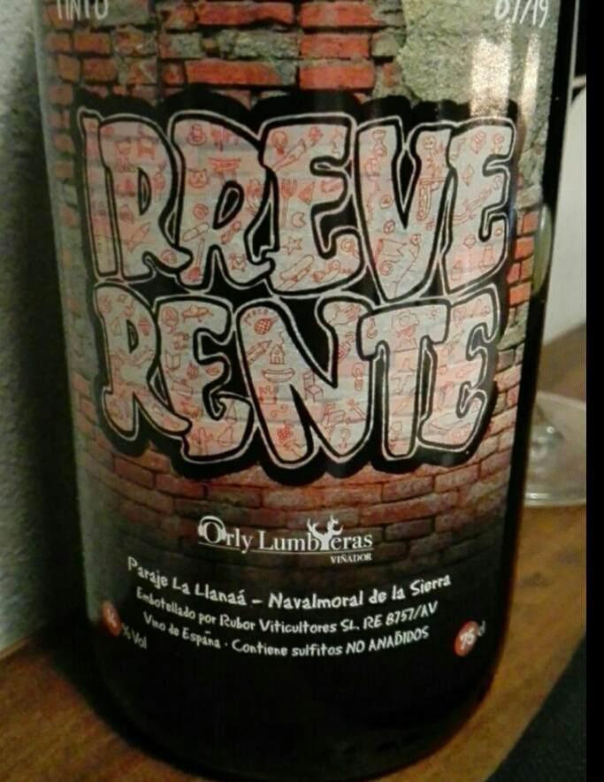 Irreverente - Orly Lumbreras Viñador - orly-lumbreras -2019