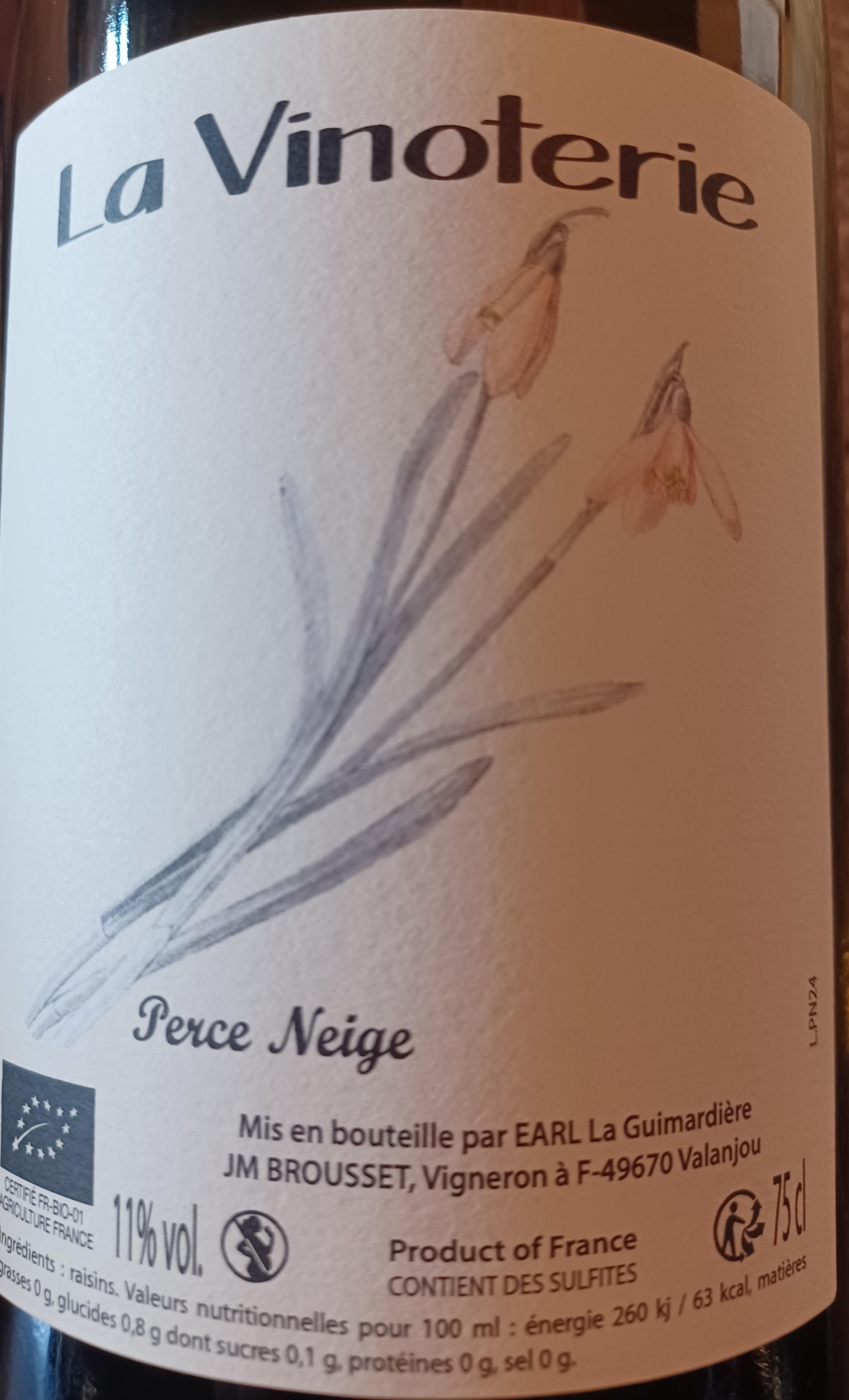 Perce neige - La Vinoterie - jean-marie-brousset 