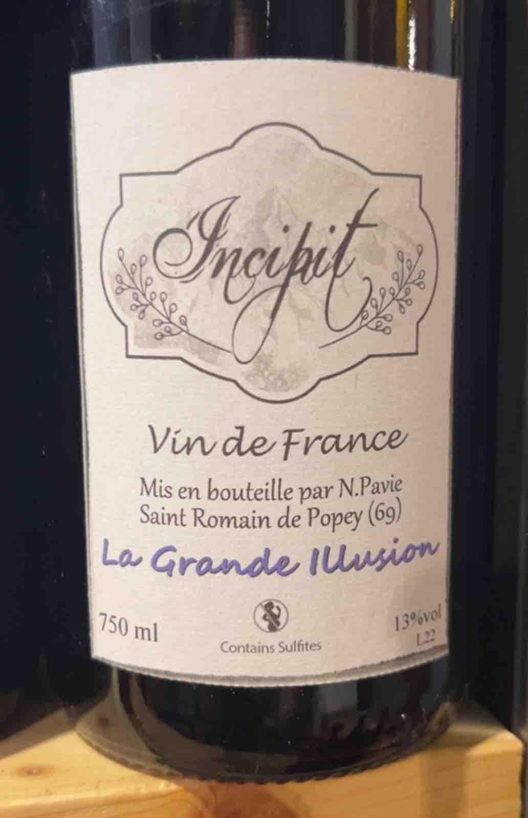 La Grande illusion - Incipit - Nicolas Pavie - nicolas-pavie -2018