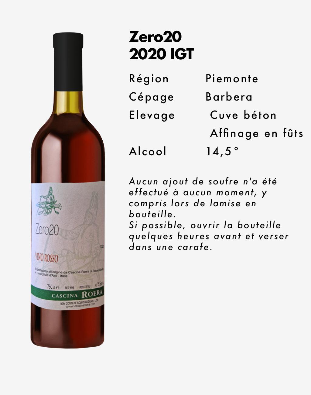 Vino Rosso Zero20 - Cascina Roera - claudio-rosso-piero-nebiolo -2020