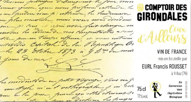 Ceux d'ailleurs Blanc - Coteaux des Girondales - francis-rousset -2021