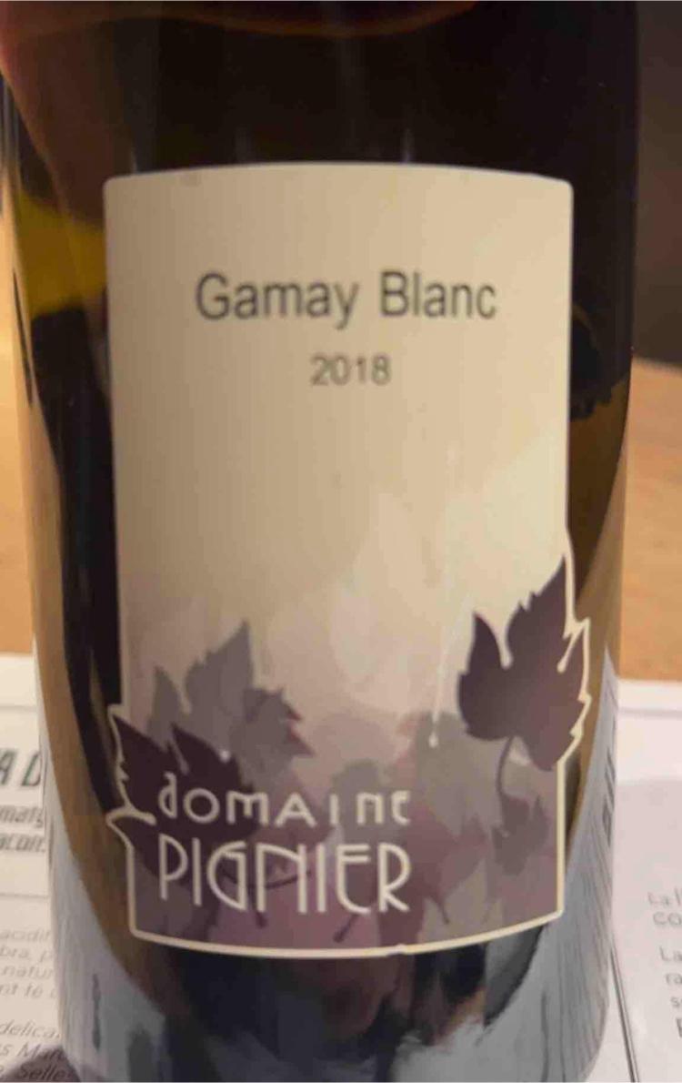 Gamay Blanc - Domaine Pignier - marie-florence-antoine-jean-etienne-pignier -2018