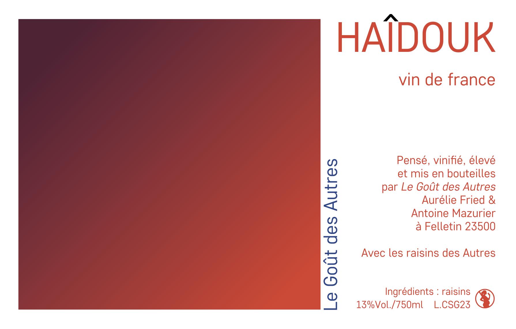 Haîdouk - Le goût des autres - aurelie-fried-antoine-mazurier 