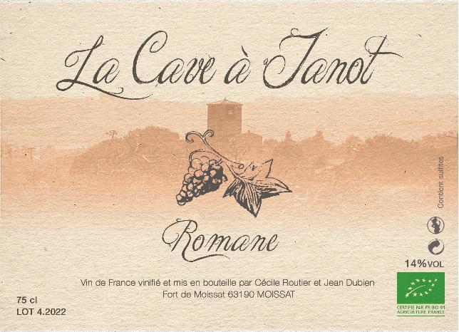 Romane - La Cave À Janot - cecile-routier-jean-dubien 