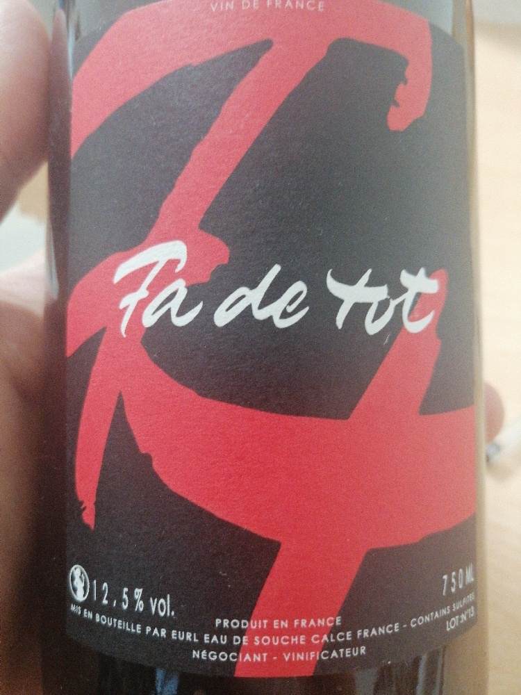 Fa De Tot - Eau De Souche - lionel-gauby 