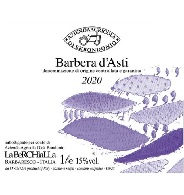 Barbera D’asti - Cascina La Berchialla - olek-bondonio -2020