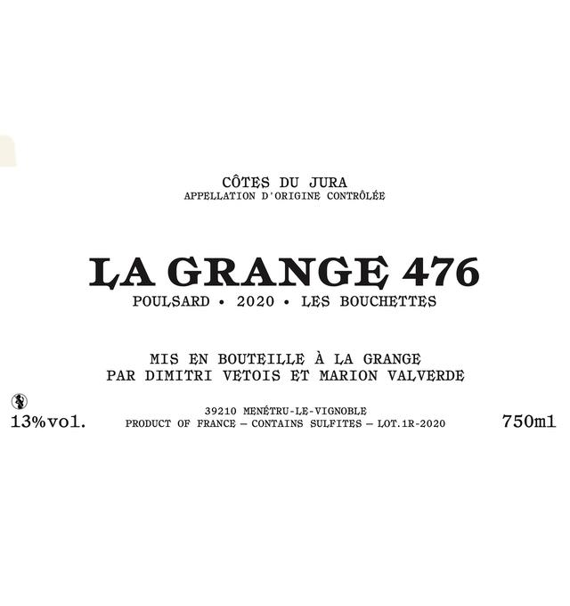 Les Bouchettes Poulsard - La Grange 476 - dimitri-vetois-et-marion-valverde 