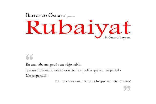 Rubaiyat - Barranco Oscuro - manuel-lorenzo-valenzuela 